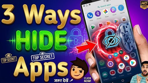 3 Secret Ways to Hide Apps on Android 2026 (Without Any App & Root) 320way20hide20app