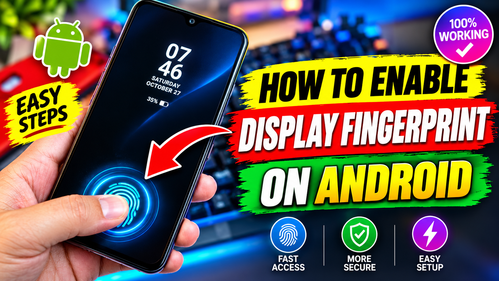 Fingerprint Animation Lock: Turn Boring Unlocks into a Futuristic Display Fingerprint Animation Lock